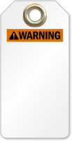 Blank ANSI Warning Tag