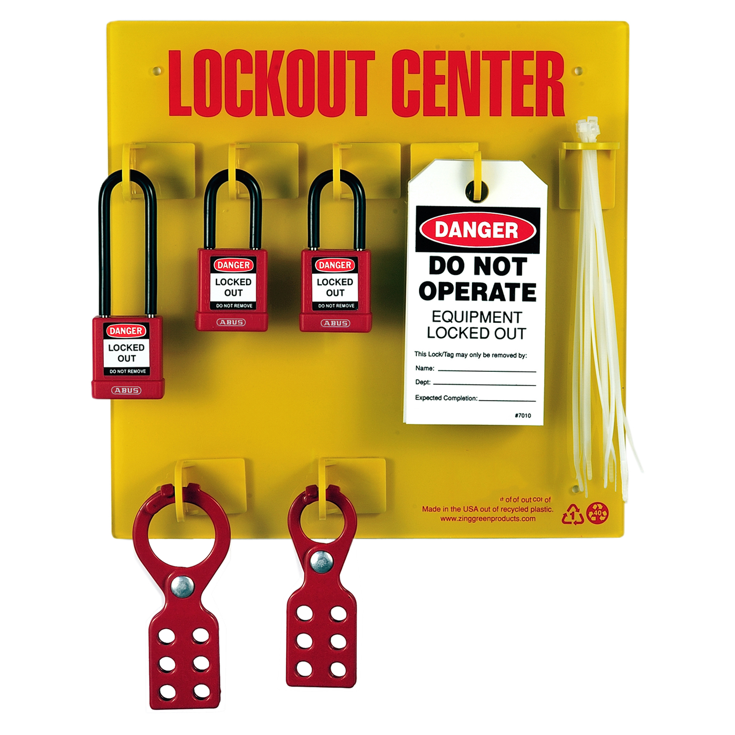 Tagout lock Station Wall Mounted For 6 Locks LOTO Mini Lockout 