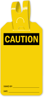 Blank Self Locking Caution Tag