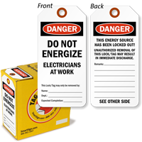 Danger Do Not Energize Lock Out Tag-in-a-Box