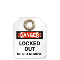 Locked Out Do Not Remove Identification Micro Tag